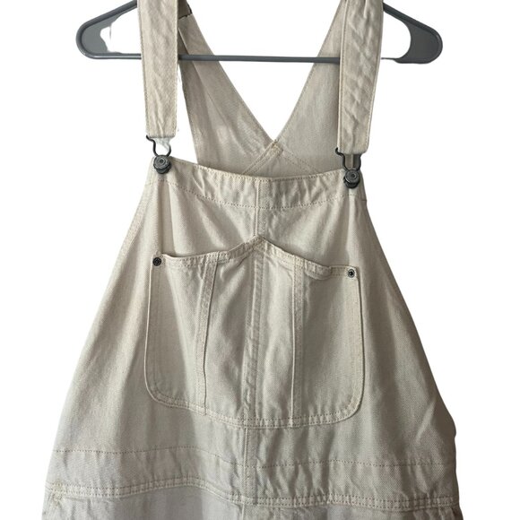 Old Navy Slouchy Ecru-Wash Workwear Jean Overalls Size 20 - Picture 2 of 6